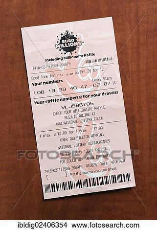 "Euro Millions lottery ticket, United Kingdom, Europe" View Large Photo Image Picture - "Euro Millions lottery ticket, United Kingdom, Europe". Fotosearch