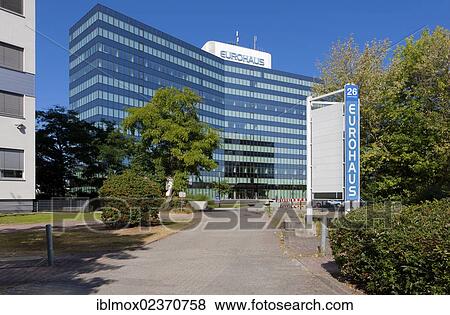 "Eurohaus office building, Lyoner Strasse street, Niederrad business district, Frankfurt am Main, Hesse, Germany, Europe, PublicGround, Europe" View Large Photo Image Stock Photo - "Eurohaus office building, Lyoner Strasse street, Niederrad business district, Frankfurt am Main, Hesse, Germany, Europe, PublicGround, Europe". Fotosearch
