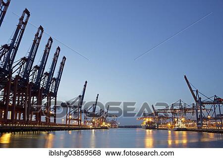 "Eurokai and Burchardkai container terminals, Port of Hamburg, Hamburg, Germany, Europe" View Large Photo Image Stock Photo - "Eurokai and Burchardkai container terminals, Port of Hamburg, Hamburg, Germany, Europe". Fotosearch