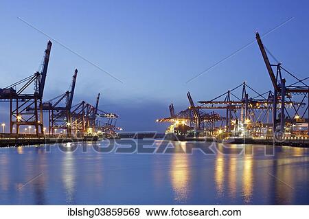 "Eurokai and Burchardkai container terminals, Port of Hamburg, Hamburg, Germany, Europe" View Large Photo Image Stock Photo - "Eurokai and Burchardkai container terminals, Port of Hamburg, Hamburg, Germany, Europe". Fotosearch