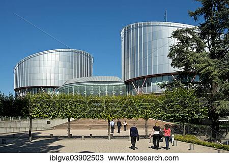 "European Court of Human Rights, ECHR, with the cylindrical buildings of the courtrooms, architect Richard Rogers, Strasbourg, Alsace, France, Europe" View Large Photo Image Stock Image - "European Court of Human Rights, ECHR, with the cylindrical buildings of the courtrooms, architect Richard Rogers, Strasbourg, Alsace, France, Europe". Fotosearch