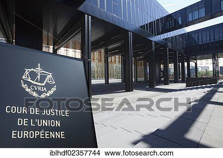 Picture - "European Court of Justice, ECJ, European quarter, Kirchberg plateau, Luxembourg City, Europe, PublicGround". Fotosearch