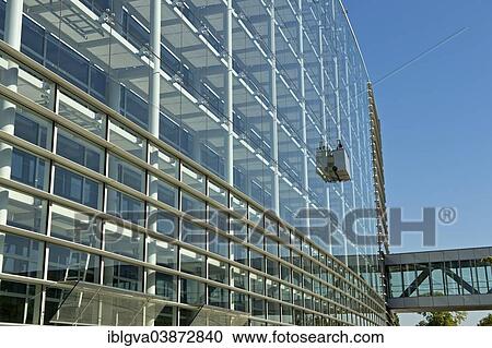 Stock Image - "European Parliament, Strasbourg, Alsace, France, Europe". Fotosearch