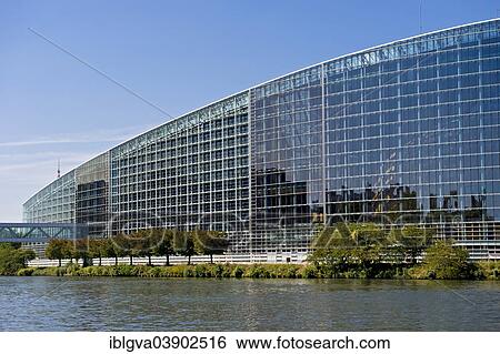 Stock Photograph - "European Parliament, Strasbourg, Alsace, France, Europe". Fotosearch