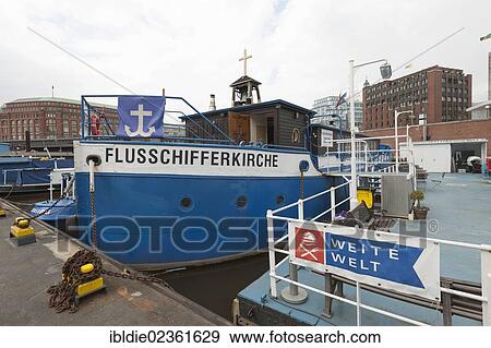 "Evangelical-Lutheran Boatman's Church, Flussschifferkirche, Hamburg, northern Germany, Europe" View Large Photo Image Stock Photo - "Evangelical-Lutheran Boatman's Church, Flussschifferkirche, Hamburg, northern Germany, Europe". Fotosearch