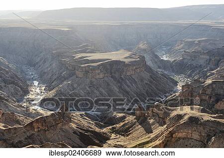 Stock Photo - "Evening at the Fish River Canyon, Namibia, Africa". Fotosearch
