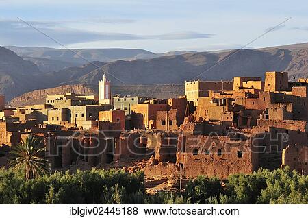 "Evening atmosphere in a village in the High Atlas Mountains, Morocco, Africa" View Large Photo Image Stock Photo - "Evening atmosphere in a village in the High Atlas Mountains, Morocco, Africa". Fotosearch