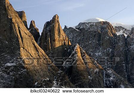 "Evening light on the mountain scenery of Ofjord, Milneland, Scoresbysund, Sermersooq, Greenland, North America" View Large Photo Image Stock Image - "Evening light on the mountain scenery of Ofjord, Milneland, Scoresbysund, Sermersooq, Greenland, North America". Fotosearch