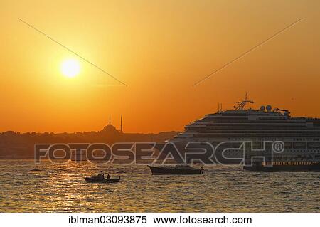 "Evening mood, cruise ship, Costa Favolosa, in the Bosporus, in front of Fatih Mosque, seen from Ueskuedar, Bosporus, Uskudar, Istanbul, asian and european side, Istanbul Province, Turkey, Asia" View Large Photo Image Stock Photography - "Evening mood, cruise ship, Costa Favolosa, in the Bosporus, in front of Fatih Mosque, seen from Ueskuedar, Bosporus, Uskudar, Istanbul, asian and european side, Istanbul Province, Turkey, Asia". Fotosearch