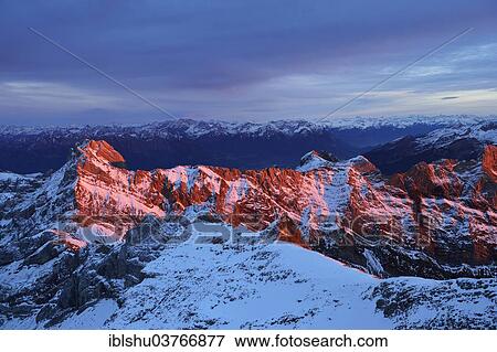 "Evening mood on Saentis Mountain, Canton of Appenzell Ausserrhoden, Switzerland, Europe" View Large Photo Image Stock Photo - "Evening mood on Saentis Mountain, Canton of Appenzell Ausserrhoden, Switzerland, Europe". Fotosearch
