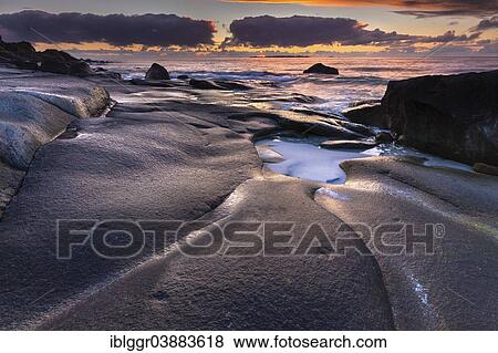 "Evening mood on the coast near Utakleiv, Vestvagoya, Lofoten, Nordland, Norway, Europe" View Large Photo Image Stock Photo - "Evening mood on the coast near Utakleiv, Vestvagoya, Lofoten, Nordland, Norway, Europe". Fotosearch