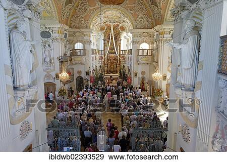 "Evening service in the parish church, silent procession on the Sunday after Mary Assumption, Vilgertshofen, Upper Bavaria, Bavaria, Germany, Europe" View Large Photo Image Stock Photo - "Evening service in the parish church, silent procession on the Sunday after Mary Assumption, Vilgertshofen, Upper Bavaria, Bavaria, Germany, Europe". Fotosearch