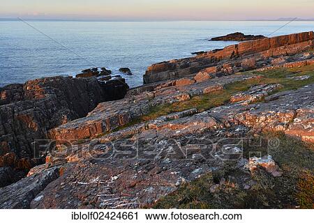 Evening views of the Atlantic from the Rua Reidh Lighthouse, Melvaig, Gairloch, Wester Ross, Scotland, United Kingdom, Europe View Large Photo Image Stock Image - Evening views of the Atlantic from the Rua Reidh Lighthouse, Melvaig, Gairloch, Wester Ross, Scotland, United Kingdom, Europe. Fotosearch