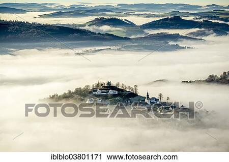 "Eversberg in the fog, Meschede, Sauerland region, North Rhine-Westphalia, Germany, Europe" View Large Photo Image Stock Image - "Eversberg in the fog, Meschede, Sauerland region, North Rhine-Westphalia, Germany, Europe". Fotosearch