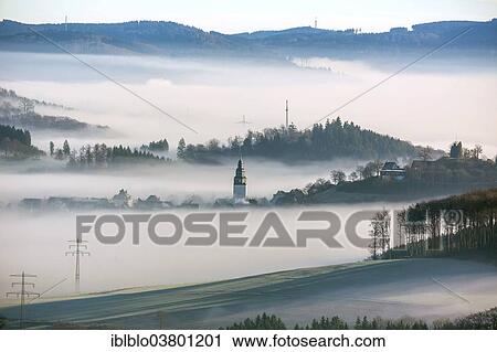 "Eversberg in the fog, Meschede, Sauerland region, North Rhine-Westphalia, Germany, Europe" View Large Photo Image Stock Image - "Eversberg in the fog, Meschede, Sauerland region, North Rhine-Westphalia, Germany, Europe". Fotosearch
