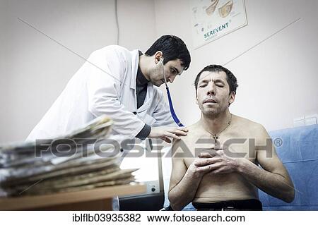 "Examination of a patient, tuberculosis and HIV in Moldova" View Large Photo Image Stock Image - "Examination of a patient, tuberculosis and HIV in Moldova". Fotosearch