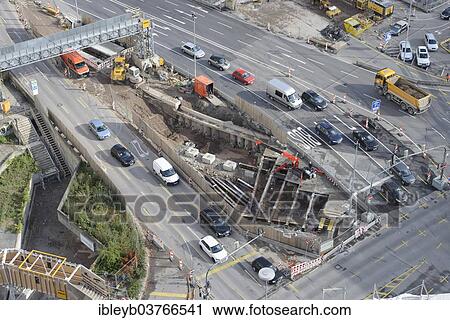 "Excavation for the rail tunnel, Stuttgart, Baden-Wurttemberg, Germany, Europe" View Large Photo Image Stock Image - "Excavation for the rail tunnel, Stuttgart, Baden-Wurttemberg, Germany, Europe". Fotosearch