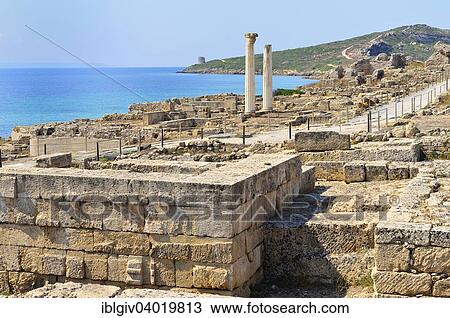 "Excavations of the ancient city Tharros, Sinis Peninsula, Oristano, Sardinia, Italy Province, Europe" View Large Photo Image Stock Image - "Excavations of the ancient city Tharros, Sinis Peninsula, Oristano, Sardinia, Italy Province, Europe". Fotosearch