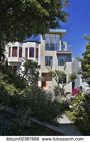 "Exclusive house, Telegraph Hill district, San Francisco, California, USA" View Large Photo Image Stock Photo - "Exclusive house, Telegraph Hill district, San Francisco, California, USA". Fotosearch