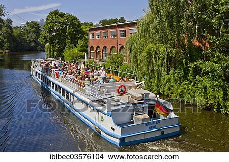 Picture - "Excursion boat, Charlottenburg, Berlin, Berlin, Germany, Europe". Fotosearch