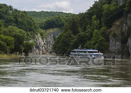 "Excursion boat in the Danube Gorge near Weltenburg, near Kelheim, Bavaria, Germany, Europe" View Large Photo Image Stock Image - "Excursion boat in the Danube Gorge near Weltenburg, near Kelheim, Bavaria, Germany, Europe". Fotosearch