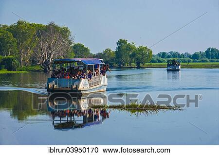 "Excursion boat, Kakadu National Park, Northern Territory, Australia, Oceania" View Large Photo Image Stock Image - "Excursion boat, Kakadu National Park, Northern Territory, Australia, Oceania". Fotosearch