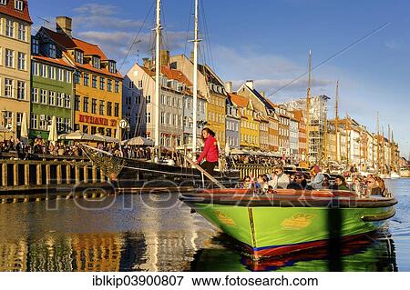"Excursion boat, Nyhavn canal, Copenhagen, Capital Region of Denmark, Denmark, Europe" View Large Photo Image Stock Photo - "Excursion boat, Nyhavn canal, Copenhagen, Capital Region of Denmark, Denmark, Europe". Fotosearch