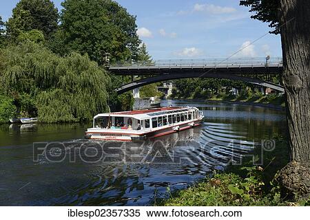 "Excursion boat on the Alster river, Leinpfad walkway, Alster river, Hamburg, Hamburg, Germany, Europe" View Large Photo Image Stock Photography - "Excursion boat on the Alster river, Leinpfad walkway, Alster river, Hamburg, Hamburg, Germany, Europe". Fotosearch