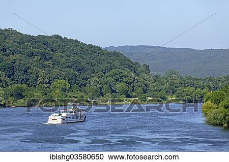 "Excursion boat on the Danube River, Donaustauf, Upper Palatinate, Bavaria, Germany, Europe" View Large Photo Image Stock Image - "Excursion boat on the Danube River, Donaustauf, Upper Palatinate, Bavaria, Germany, Europe". Fotosearch