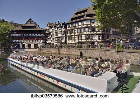 "Excursion boat on the River Ill, """"La Petite France"""", UNESCO World Heritage Site, Petite-France, Strasbourg, Departement Bas-Rhin, Alsace, France, Europe" View Large Photo Image Stock Photograph - "Excursion boat on the River Ill, """"La Petite France"""", UNESCO World Heritage Site, Petite-France, Strasbourg, Departement Bas-Rhin, Alsace, France, Europe". Fotosearch