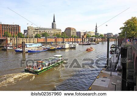 "Excursion boats and harbour cruises in the harbour or the Hanseatic City of Hamburg, Germany, Europe" View Large Photo Image Stock Image - "Excursion boats and harbour cruises in the harbour or the Hanseatic City of Hamburg, Germany, Europe". Fotosearch