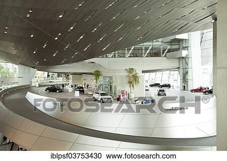 Stock Image - "Exhibition at the BMW Welt, Munich, Upper Bavaria, Bavaria, Germany, Europe". Fotosearch