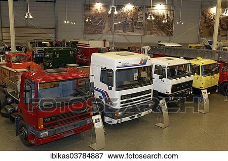 "Exhibition hall with DAF trucks and semi-trailers, DAF Museum, Eindhoven, North Brabant, Netherlands" View Large Photo Image Stock Photo - "Exhibition hall with DAF trucks and semi-trailers, DAF Museum, Eindhoven, North Brabant, Netherlands". Fotosearch