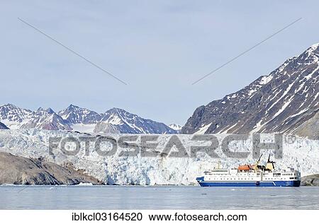 "Expedition cruise ship, MS Ocean Nova, in front of Blomstrandbreen Glacier, Krossfjorden, Haakon VII Land, Spitsbergen Island, Svalbard Archipelago, Svalbard and Jan Mayen, Norway, Europe" View Large Photo Image Stock Image - "Expedition cruise ship, MS Ocean Nova, in front of Blomstrandbreen Glacier, Krossfjorden, Haakon VII Land, Spitsbergen Island, Svalbard Archipelago, Svalbard and Jan Mayen, Norway, Europe". Fotosearch