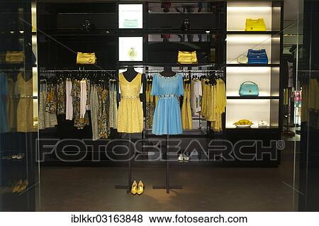 Stock Photo - "Expensive boutique, Cote d? ÇÖAzur, Saint-Tropez, Departement Var, Region Provence-Alpes-Cote d? ÇÖAzur, France, Europe". Fotosearch