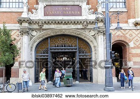 "Exterior, Great Market Hall or Central Market Hall, Kozponti Vasarcsarnok, Budapest, Hungary, Europe" View Large Photo Image Stock Image - "Exterior, Great Market Hall or Central Market Hall, Kozponti Vasarcsarnok, Budapest, Hungary, Europe". Fotosearch