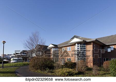 Stock Photo - "Exterior of St Richards, Chichester Hospital". Fotosearch