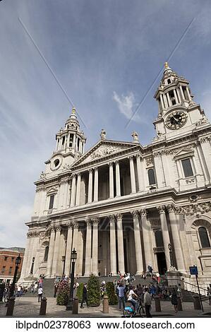"Exteriors (west facade) of Saint Paul's Cathedral, Ludgate Hill, London, England, United Kingdom, Europe" View Large Photo Image Stock Image - "Exteriors (west facade) of Saint Paul's Cathedral, Ludgate Hill, London, England, United Kingdom, Europe". Fotosearch
