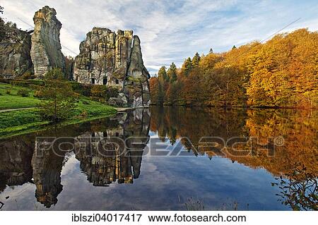"Externsteine, sandstone rock formations, Horn-Bad Meinberg, Teutoburg Forest, North Rhine-Westphalia, Germany, Europe" View Large Photo Image Stock Photo - "Externsteine, sandstone rock formations, Horn-Bad Meinberg, Teutoburg Forest, North Rhine-Westphalia, Germany, Europe". Fotosearch