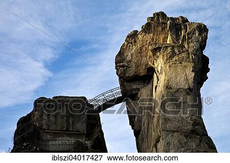 "Externsteine, sandstone rock formations, Horn-Bad Meinberg, Teutoburg Forest, North Rhine-Westphalia, Germany, Europe" View Large Photo Image Stock Photo - "Externsteine, sandstone rock formations, Horn-Bad Meinberg, Teutoburg Forest, North Rhine-Westphalia, Germany, Europe". Fotosearch