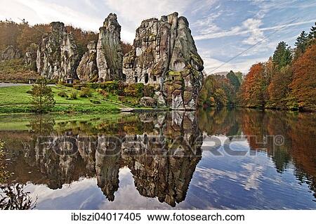 "Externsteine, sandstone rock formations, Horn-Bad Meinberg, Teutoburg Forest, North Rhine-Westphalia, Germany, Europe" View Large Photo Image Stock Photography - "Externsteine, sandstone rock formations, Horn-Bad Meinberg, Teutoburg Forest, North Rhine-Westphalia, Germany, Europe". Fotosearch