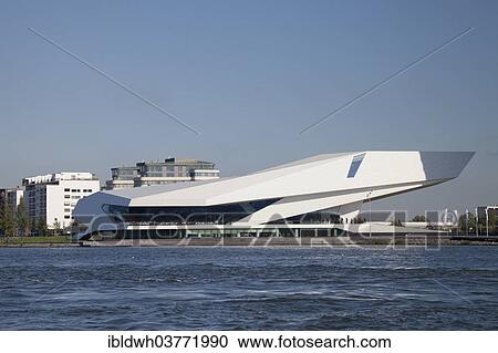 Stock Image - "Eye film museum, Amsterdam, North Holland province, Netherlands". Fotosearch