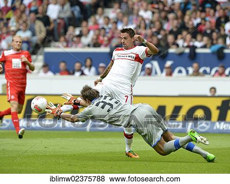 "Fabian Giefer, goalkeeper of Fortuna Duesseldorf, parade in front of Martin Harnik, VfB Stuttgart, right, duel, Mercedes-Benz Arena, Stuttgart, Baden-Wuerttemberg, Germany, Europe" View Large Photo Image Stock Photo - "Fabian Giefer, goalkeeper of Fortuna Duesseldorf, parade in front of Martin Harnik, VfB Stuttgart, right, duel, Mercedes-Benz Arena, Stuttgart, Baden-Wuerttemberg, Germany, Europe". Fotosearch