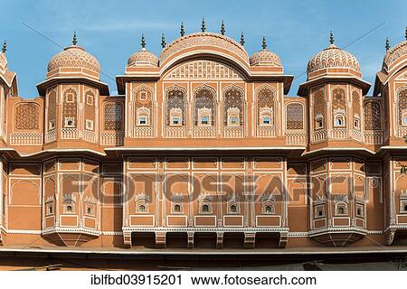 "Facade of a building, Jaipur, Rajasthan, India, Asia" View Large Photo Image Stock Image - "Facade of a building, Jaipur, Rajasthan, India, Asia". Fotosearch
