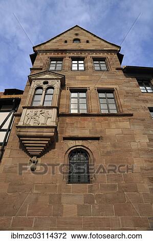 "Facade with a bay window, Tucher Mansion, built 1533-1544, Hirschelgasse 9-11, Nuremberg, Middle Franconia, Bavaria, Germany, Europe" View Large Photo Image Stock Image - "Facade with a bay window, Tucher Mansion, built 1533-1544, Hirschelgasse 9-11, Nuremberg, Middle Franconia, Bavaria, Germany, Europe". Fotosearch