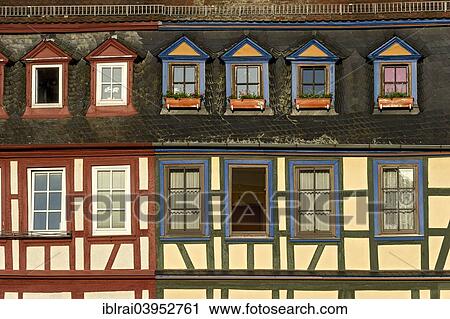 "Facades, historic half-timbered houses, historic centre, Gelnhausen, Hesse, Germany, Europe" View Large Photo Image Stock Image - "Facades, historic half-timbered houses, historic centre, Gelnhausen, Hesse, Germany, Europe". Fotosearch