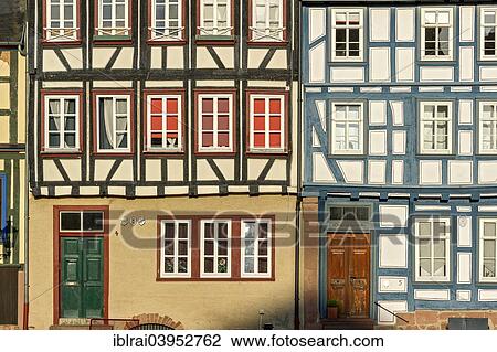 "Facades, historic half-timbered houses, historic centre, Gelnhausen, Hesse, Germany, Europe" View Large Photo Image Stock Image - "Facades, historic half-timbered houses, historic centre, Gelnhausen, Hesse, Germany, Europe". Fotosearch