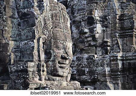 "Faces of Lokesvara, Bayon temple, temple complex of Angkor Wat, Siem Reap, Cambodia, Asia" View Large Photo Image Stock Image - "Faces of Lokesvara, Bayon temple, temple complex of Angkor Wat, Siem Reap, Cambodia, Asia". Fotosearch