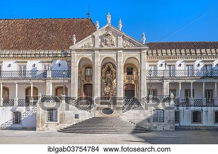 Picture - "Faculty of Law, Coimbra University, UNESCO World Heritage Site, Coimbra, Centro Region, Portugal, Europe". Fotosearch