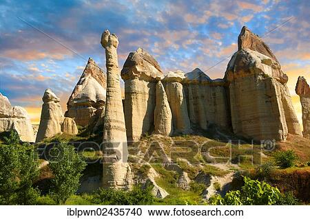 "Fairy chimneys, Love Valley, Cappadocia, Turkey, Asia" View Large Photo Image Stock Image - "Fairy chimneys, Love Valley, Cappadocia, Turkey, Asia". Fotosearch